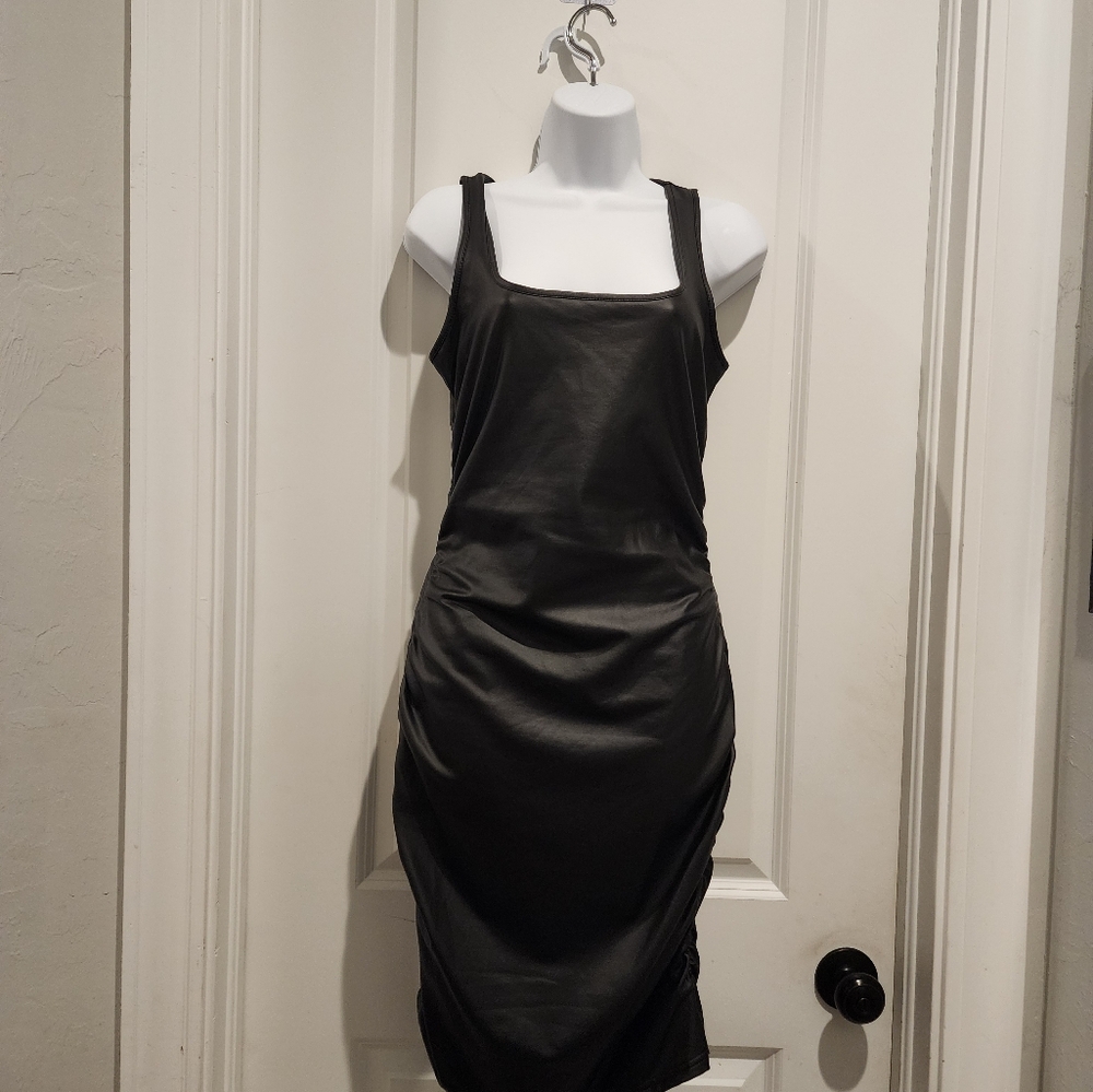 Pleather Dress